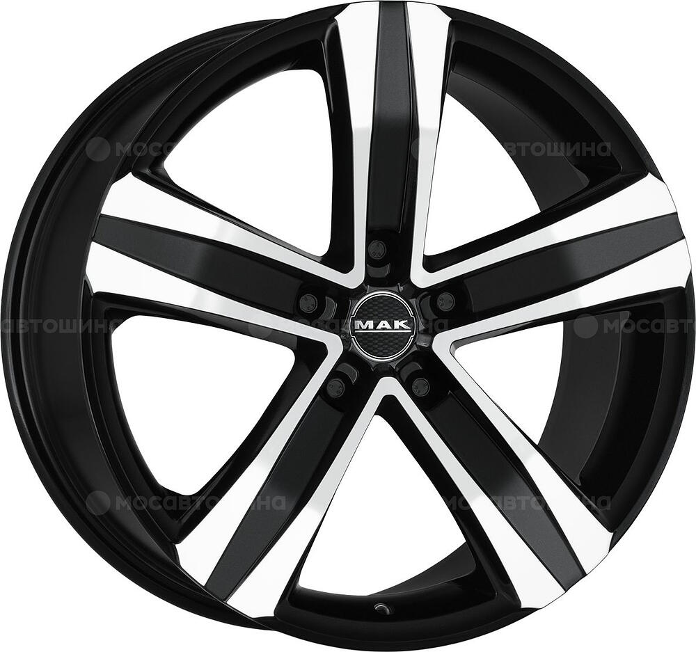 Mak Stone 5 8x19 5x112 ET 42 Dia 76 Black mirror