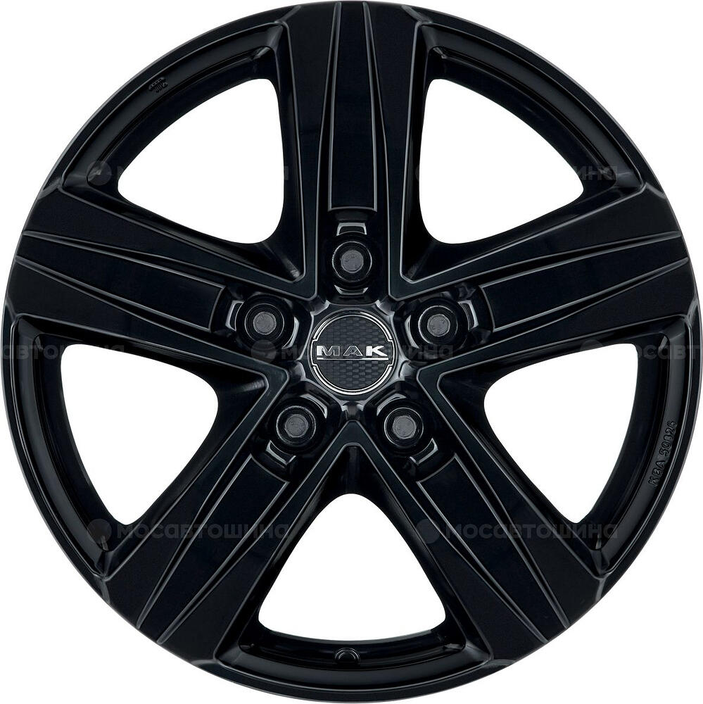 Mak Stone 5 7x17 5x112 ET 55 Dia 66.6 Gloss Black