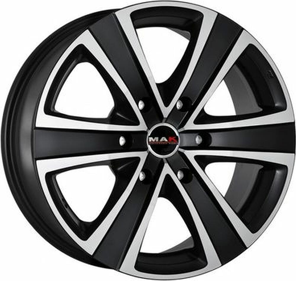 Mak Stone 6 8.5x20 6x130 ET 60 Dia 84.1 Black Mirror