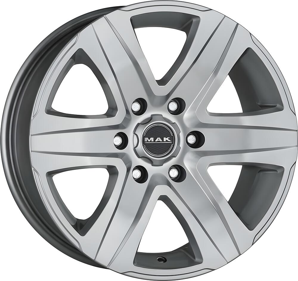 Mak Stone 6 8x16 5x114.3 ET 25 Dia 71.6 silver