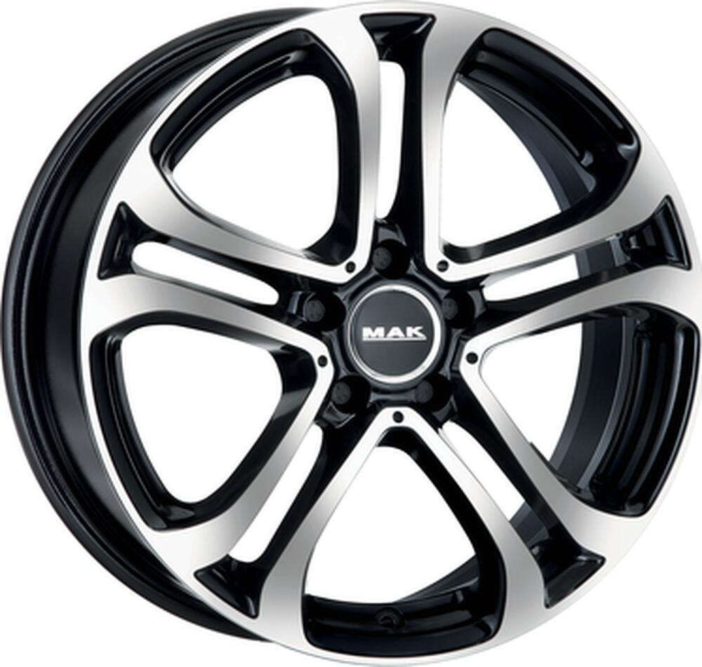 Mak Stuttgart 7x18 5x112 ET 48 Dia 66 Black mirror