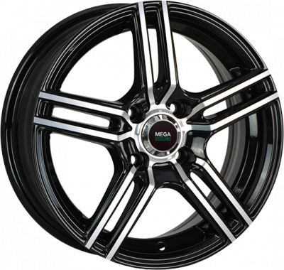 Mega Wheels Y3177 6x15 4x100 ET 50 Dia 60.1 BKF