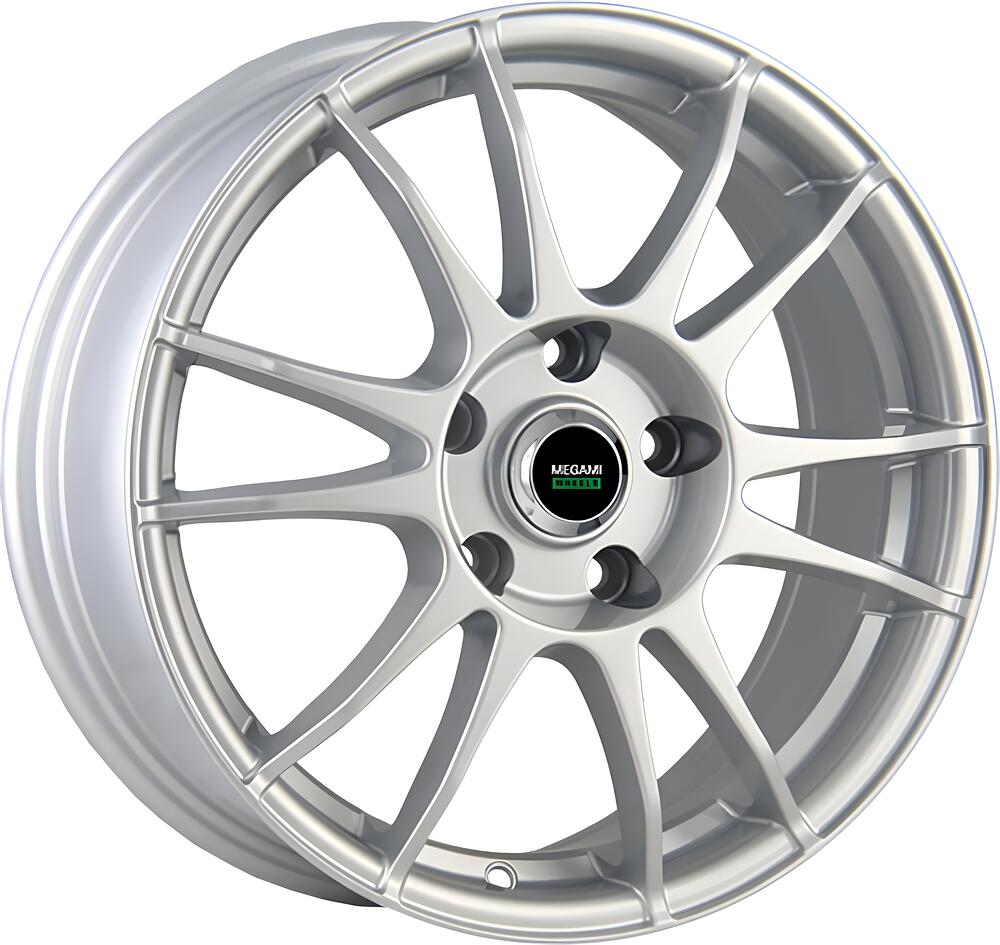 Megami MGM-3 6x15 5x100 ET 38 Dia 57.1 silver
