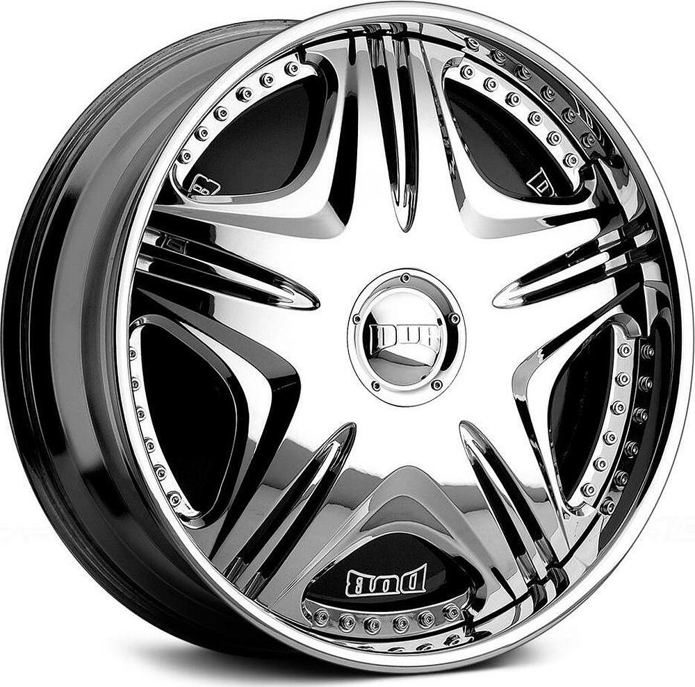 MHT Cream 9.5x22 5x130 ET 35 Dia 71.8 Chrome