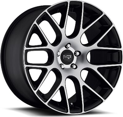 MHT Niche Circuit 8.5x20 5x112 ET 34 Dia 66.6 Black/Machined