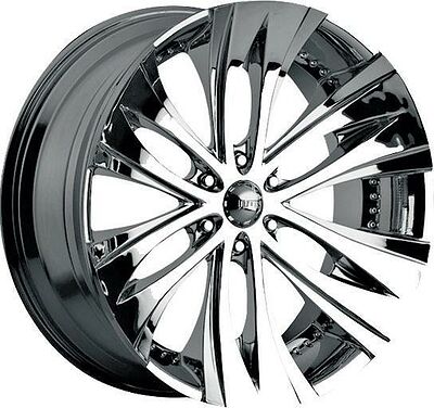 MHT X-Wang 9.5x22 6x139 ET 28 Dia 78.1 Chrome