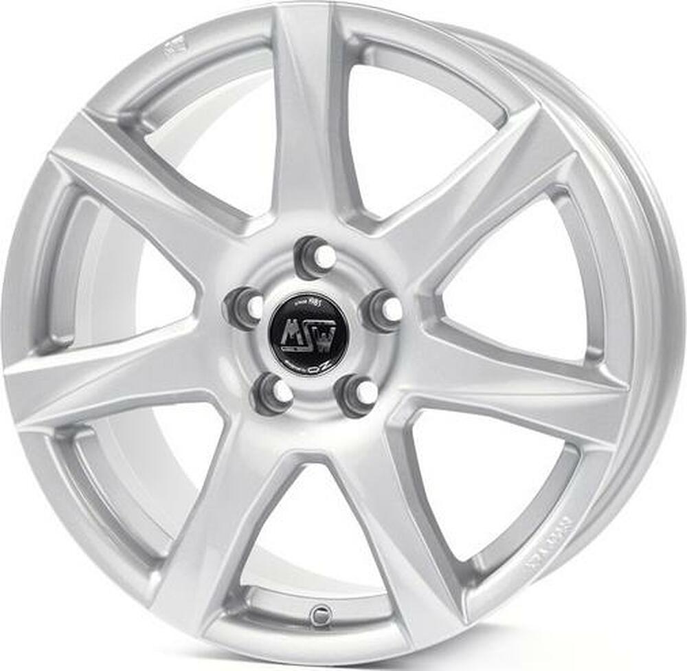 MSW 77 7x16 5x112 ET 48 Dia 66.6 FULL SILVER
