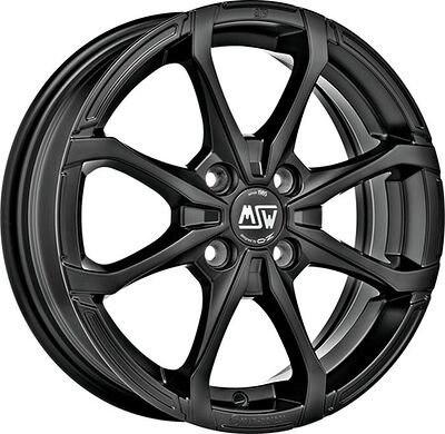 MSW X4 5.5x15 4x100 ET 42 Dia 60.06 black