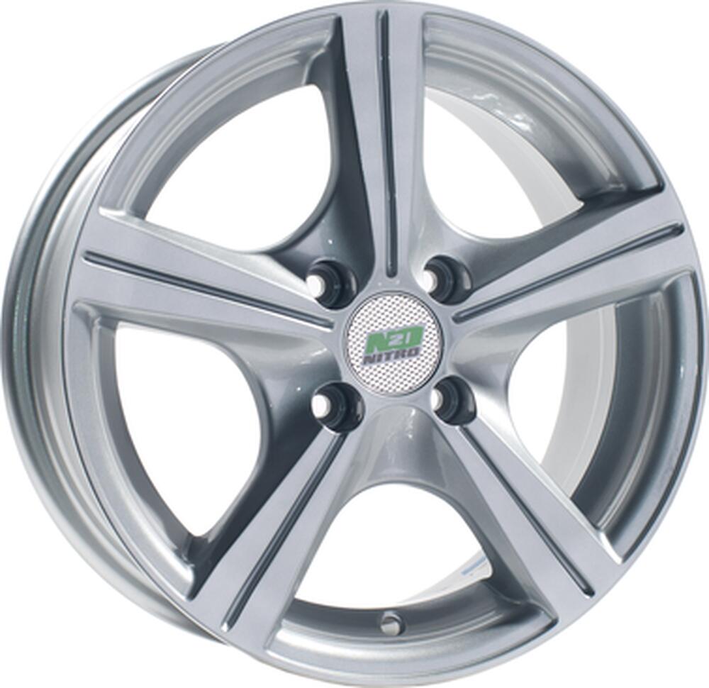 N2O Y146 5.5x13 4x100 ET 35 Dia 73.1 silver