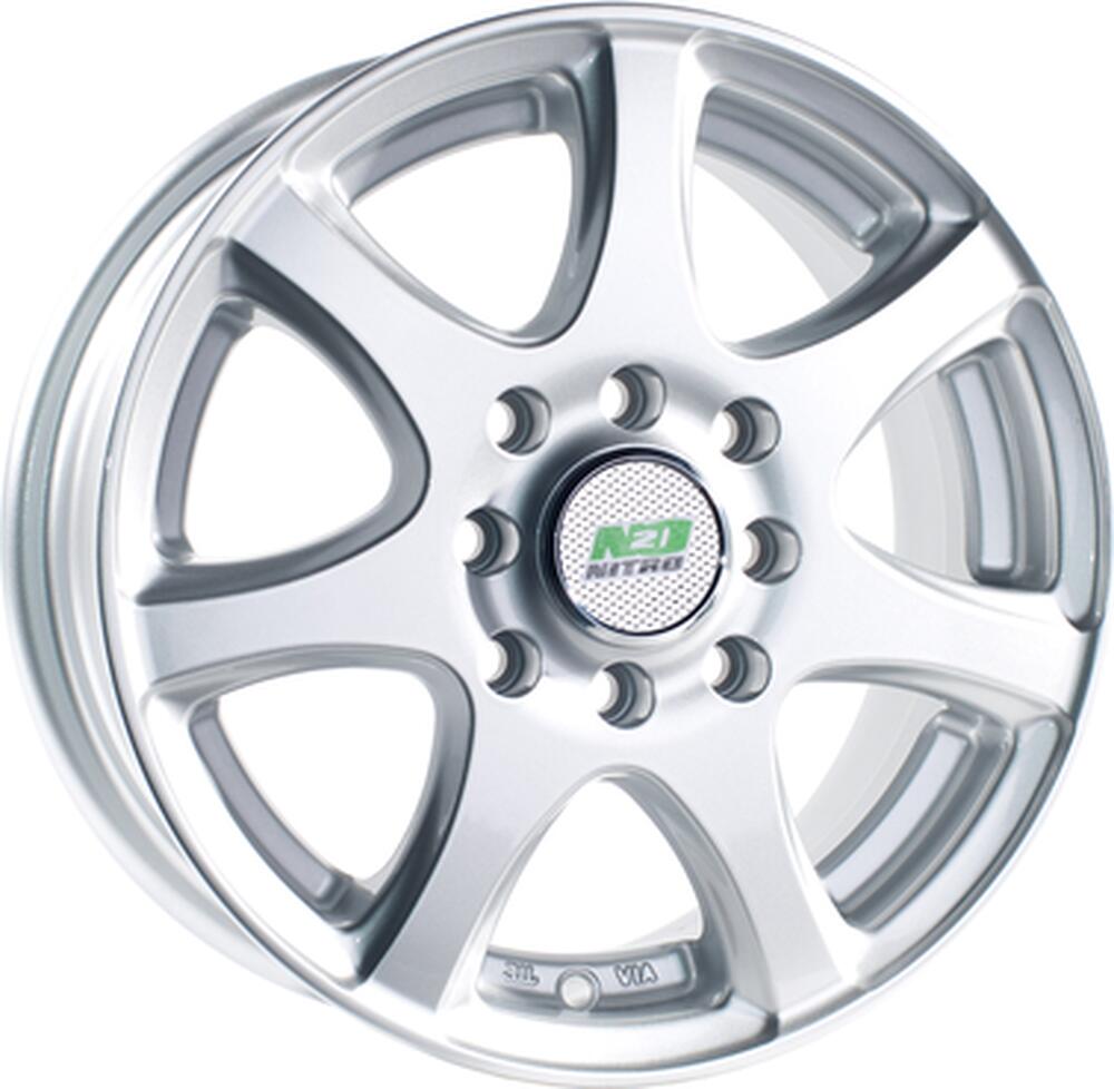 N2O Y283 5.5x13 4x100 ET 45 Dia 114.3 silver