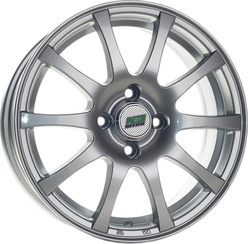 N2O Y3176 6x15 4x100 ET 40 Dia 60.1 silver