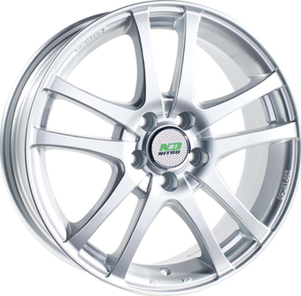 N2O Y450 5.5x13 4x98 ET 38 Dia 58.6 silver