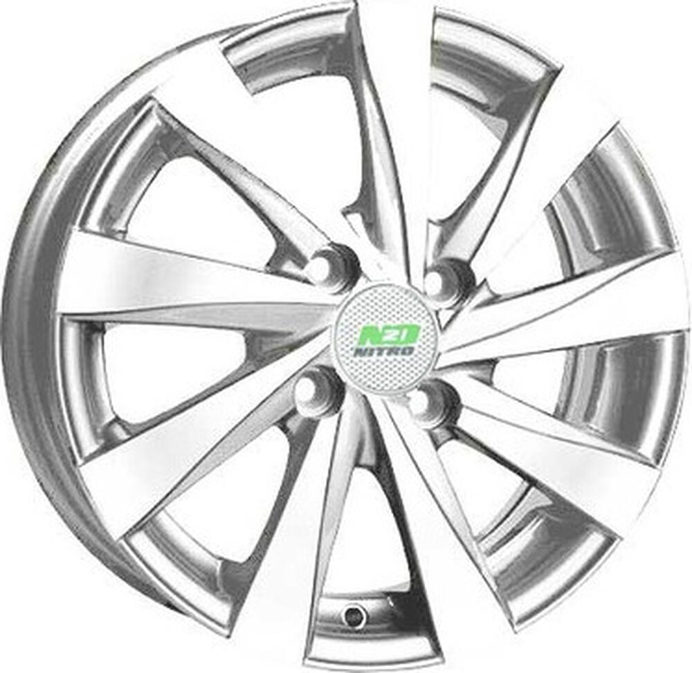 N2O Y465 6x16 4x100 ET 41 Dia 60.1 silver