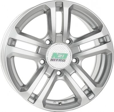N2O Y7364 6.5x16 5x139.7 ET 40 Dia 98.5 silver