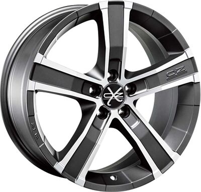 OZ Racing Sahara 5 8x18 5x112 ET 45 Dia 75 Matt Graphite Diamond Cut
