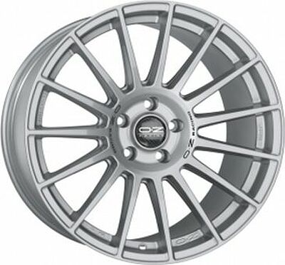 OZ Racing Superturismo LM 9x21 5x112 ET 26 Dia 75 Matt Race Silver + Black Lettering