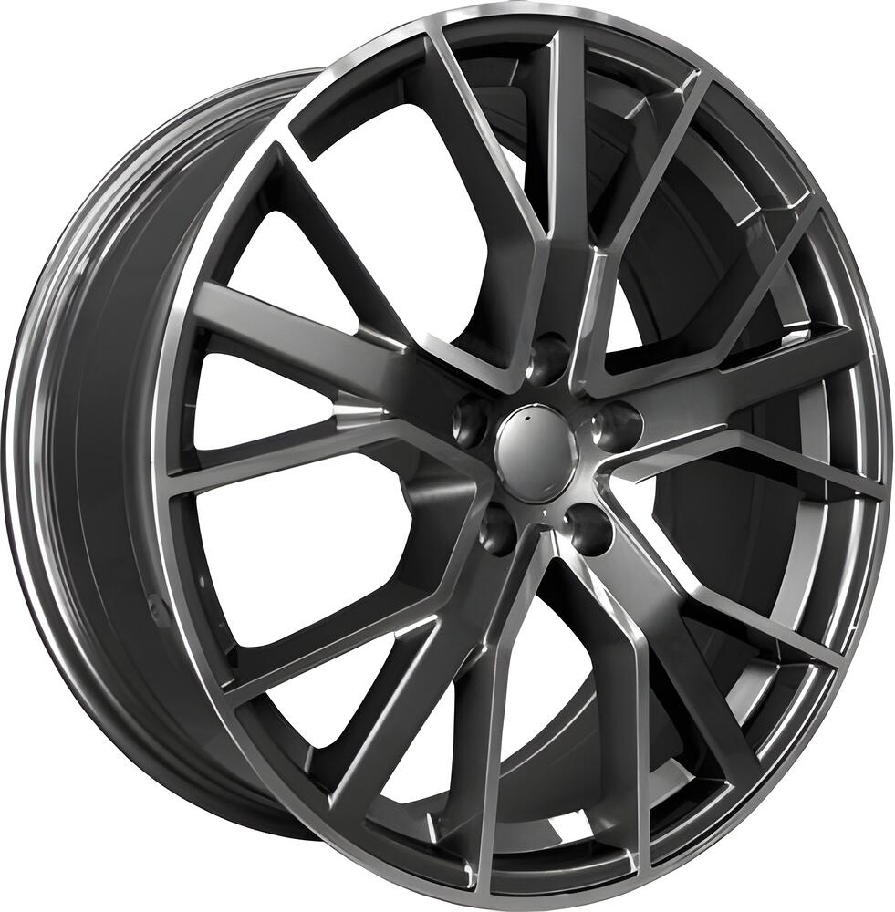 PDW 2048 8x18 5x112 ET 35 Dia 66.45 Grey Machine Face