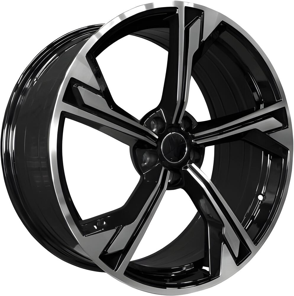 PDW 3045 9x20 5x112 ET 35 Dia 66.45 Gloss Black Machine Face