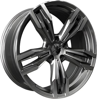 PDW 5138 8x20 5x120 ET 33 Dia 72 Gun Metal Machined Face