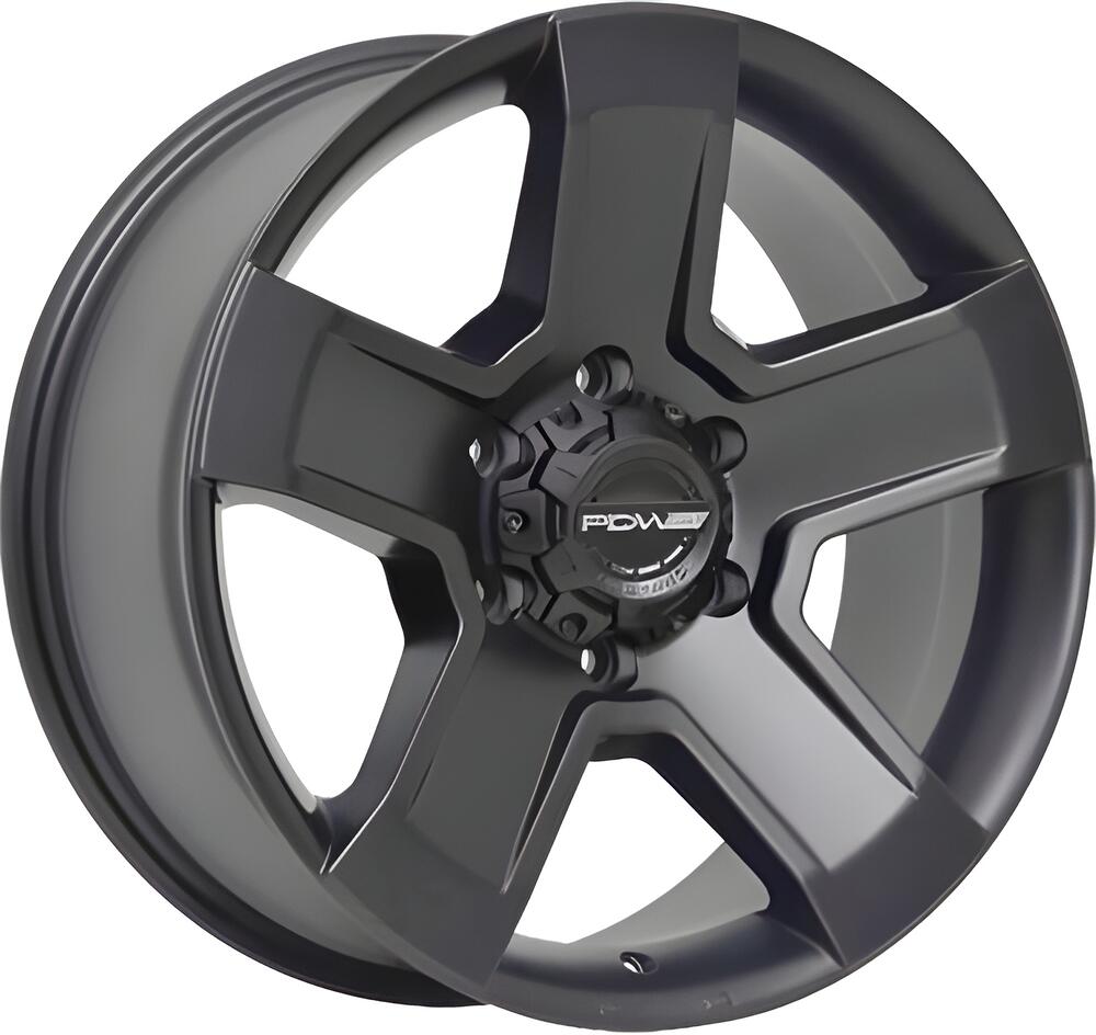 PDW 5221 8x17 6x114.3 ET 38 Dia 66.1 Flat Black