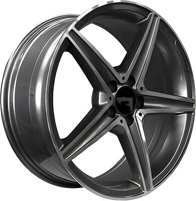 PDW 5261 7x18 5x112 ET 35 Dia 66 Grey Machine Face