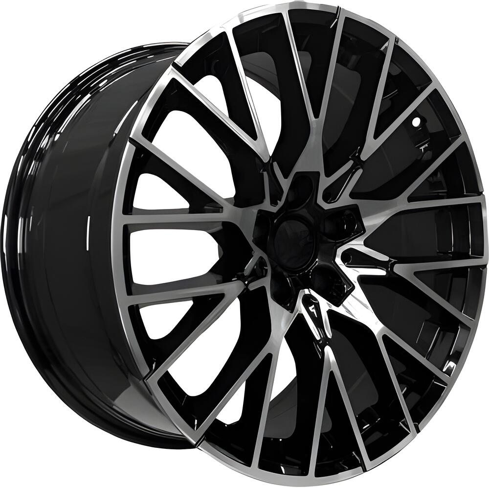 PDW 5408 9.5x19 5x112 ET 33 Dia 66.6 Gloss Black Machine Face