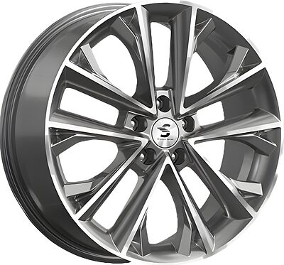 Premium Series КР012 Tiggo 7 Pro 7x18 5x108 ET 33 Dia 60 Diamond Gloss Graphite