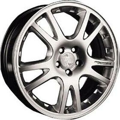 Racing Wheels H-238R 7x17 5x100 ET 45 Dia 56.1 silver