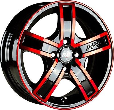 Racing Wheels H-412 6x14 4x100 ET 38 Dia 67.1 BK-ORD F/P