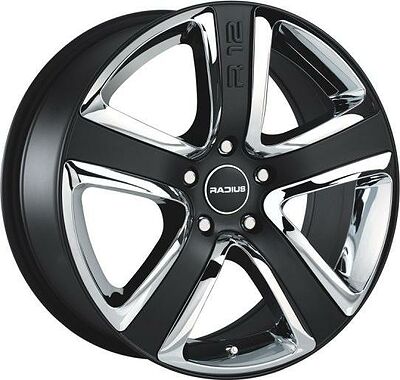 Radius R12 8x19 5x112 ET 48 Dia 75 Matt Black