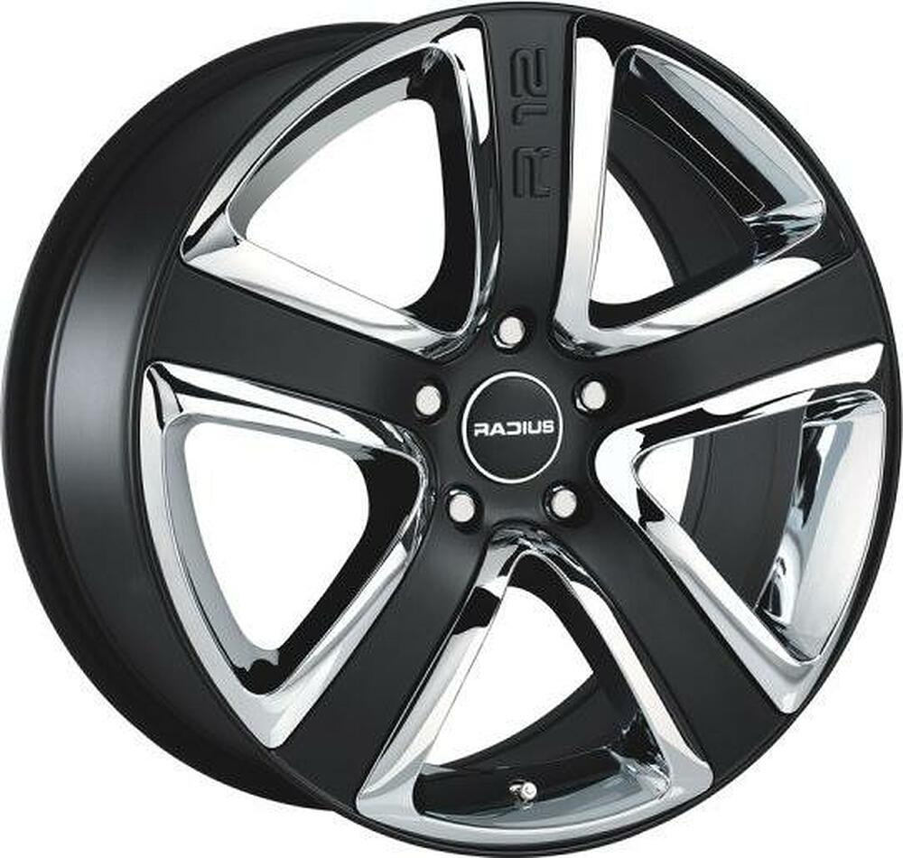 Radius R12 8x18 5x108 ET 45 Dia 75 Matt Black