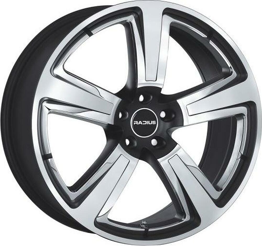 Radius R15 8x18 5x112 ET 35 Dia 75 Matt Black