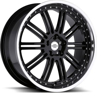 Redbourne Marques 9.5x20 5x120 ET 32 Dia 72 Gloss Black Mirror Cut Lip