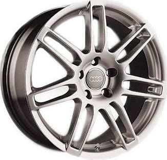 Replica AU6 8x18 5x112 ET 42 Dia 57.1 silver