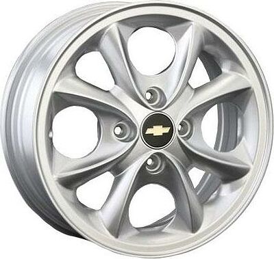 Replica GM2 5.5x14 4x100 ET 45 Dia 56.6 silver
