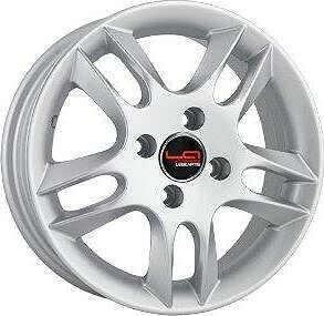 Replica GM21 5.5x14 4x100 ET 45 Dia 56.6 silver