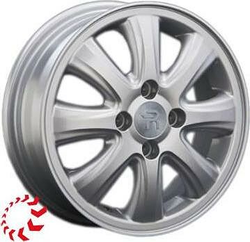 Replica GM72 5x13 4x100 ET 39 Dia 56.6 silver