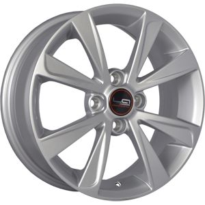 Replica GM77 5.5x15 4x100 ET 46 Dia 56.6 Silver