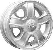 Replica HY5 5.5x14 4x100 ET 46 Dia 54.1 silver