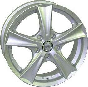 Replica HY683 5.5x14 4x100 ET 46 Dia 54.1 silver