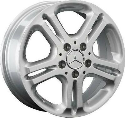 Replica MB37 8x17 5x112 ET 43 Dia 66.6 silver