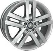 Replica MR166 7x17 5x112 ET 48 Dia 66.6 silver
