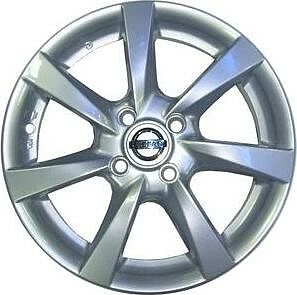 Replica NI76 5.5x15 4x100 ET 45 Dia 60.1 silver