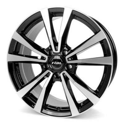 Rial M12X 9x20 5x112 ET 33 Dia 66.5 Diamant Black Front Polished