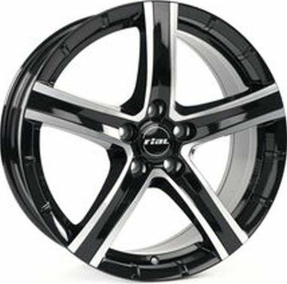 Rial Quinto 9x19 5x112 ET 60 Dia 66 Diamant black front polished