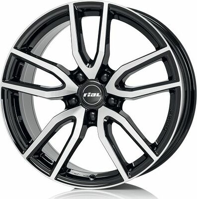 Rial Torino 8x19 5x112 ET 48 Dia 70.1 Diamond Black
