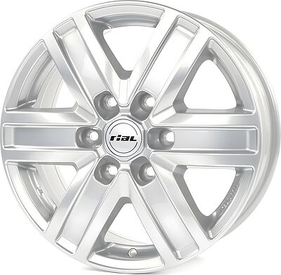Rial Transporter 6 7x17 6x130 ET 57 Dia 84.1 Polar Silver