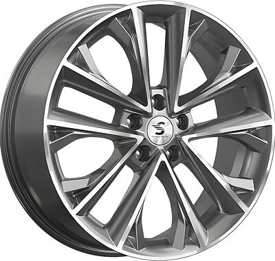 Скад КР012 Coolray 7x18 5x114.3 ET 53 Dia 54.1 Diamond Gloss Graphite