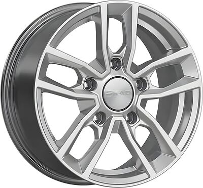 Скад Вайсхорн 6.5x16 5x139.7 ET 40 Dia 98 toyota silver