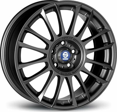 Sparco Pista 7x16 4x100 ET 37 Dia 68 MATT SILVER TECH